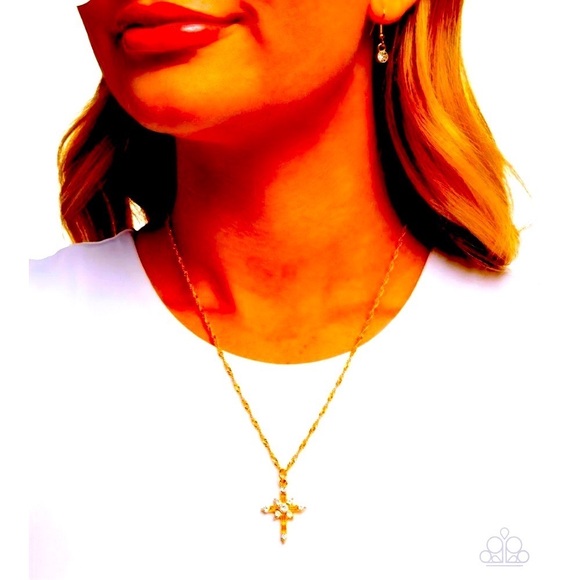 🙌🙏 “GRACEFUL GLORY” GOLD NECKLACE ~ PAPARAZZI❗️SO BEAUTIFUL❗️FAITH❗️🙏❤️ - Picture 2 of 5